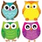 Carson Dellosa Colorful Owls Mini Cut-Outs, 36 Pieces, PK6 120195 - alternate 2